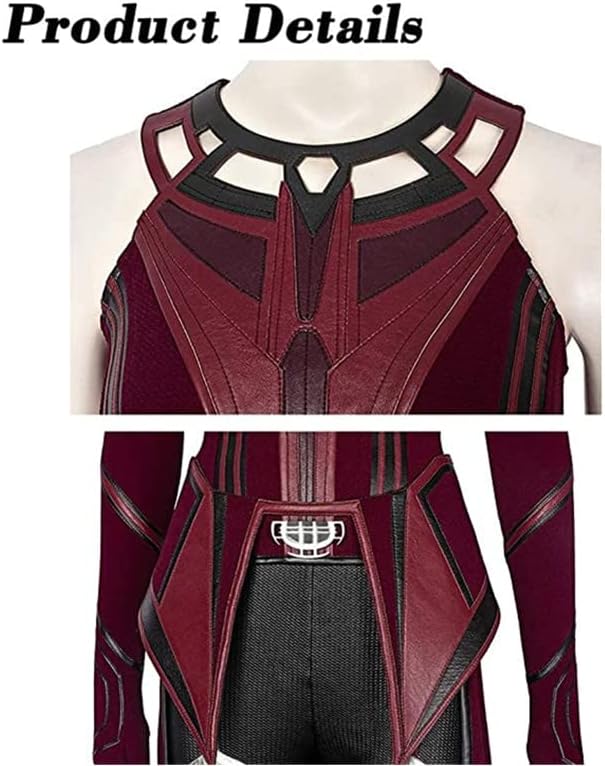 Scarlet Witch Halloween Costume Set with Dress & Accessories