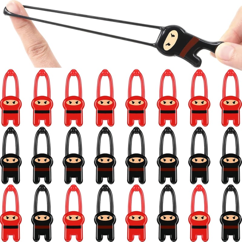 Ninja Birthday Party Favors - 24 Stretchy Slingshot Toys