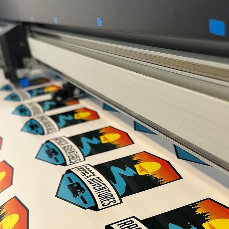 Personalized Waterproof Vinyl Stickers for Images & Logos