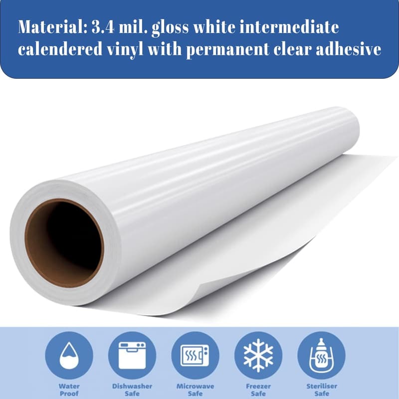 Personalized Waterproof Vinyl Stickers for Images & Logos