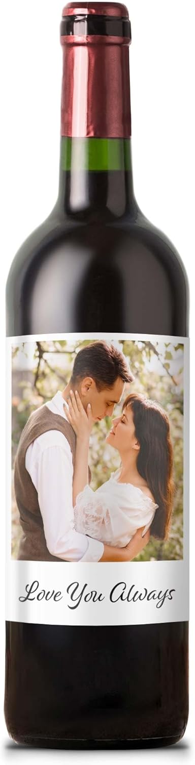 Custom Wedding Wine Bottle Labels - Personalized Stickers