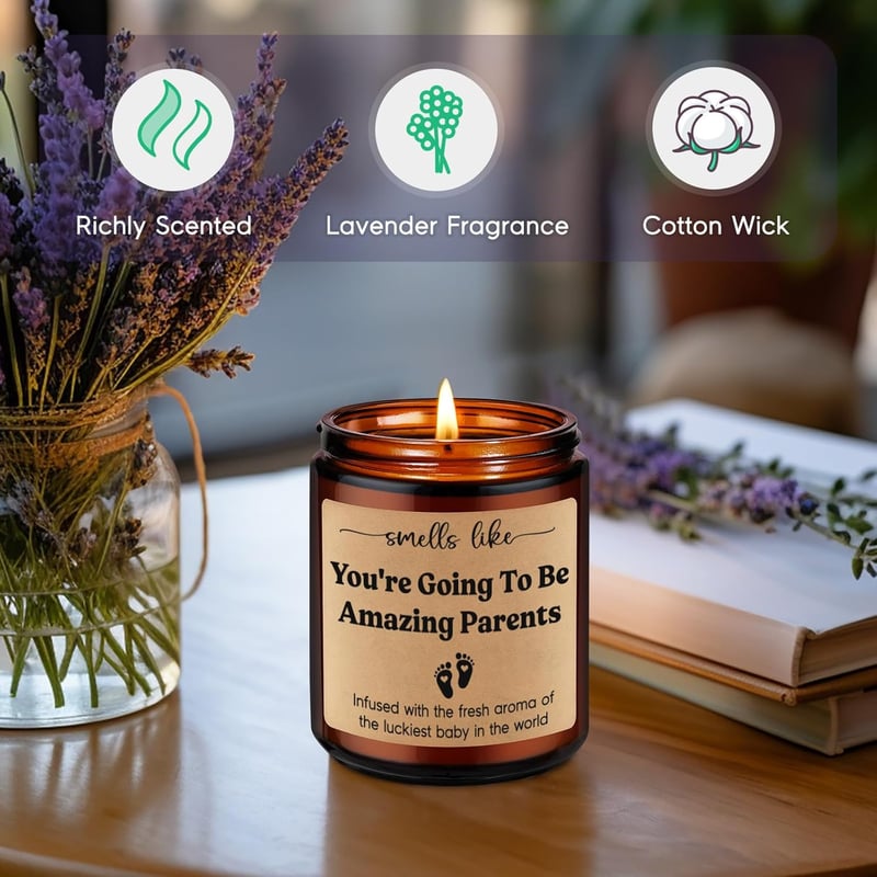 New Parents Gift Candles - Expecting Mom & First Time Dad