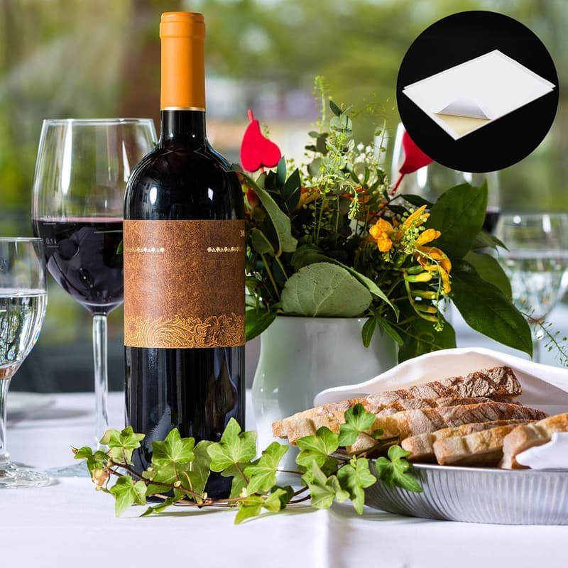 Printable Matte White Wine Bottle Labels - 4