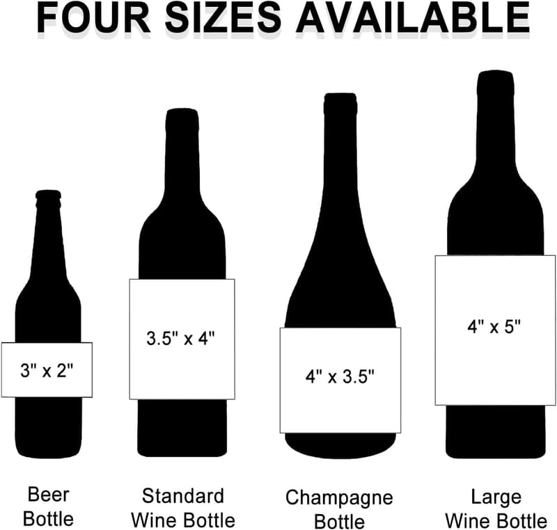 Personalized Champagne Wine Bottle Labels for Engagement