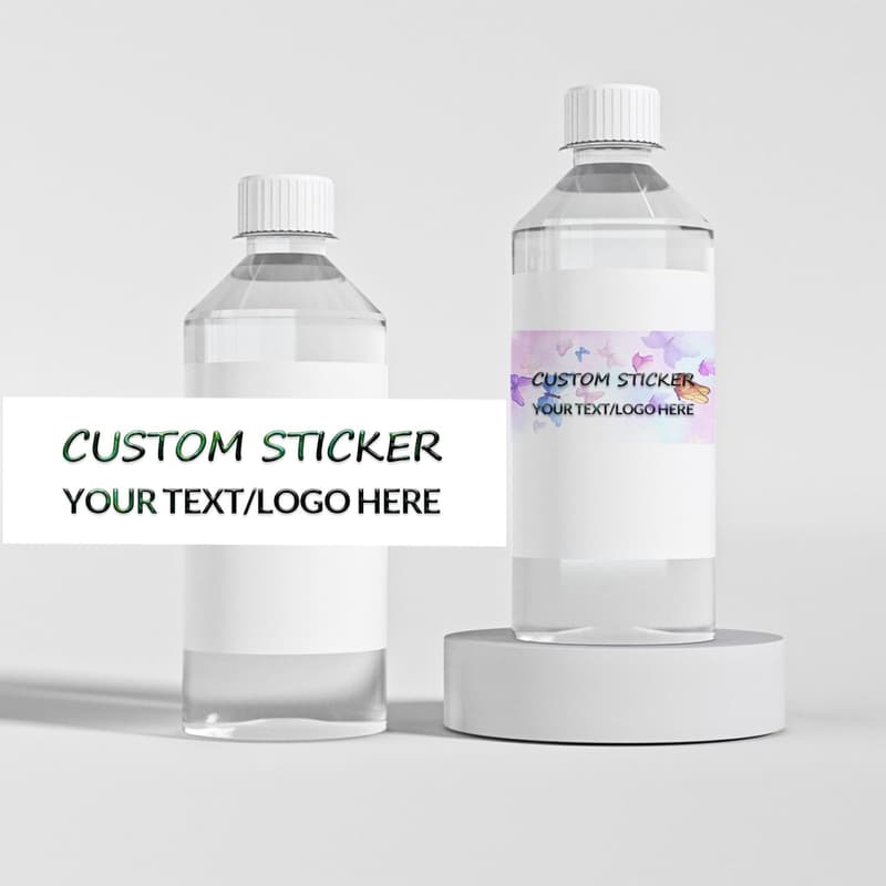 Custom Waterproof Water Bottle Labels for Weddings & Events