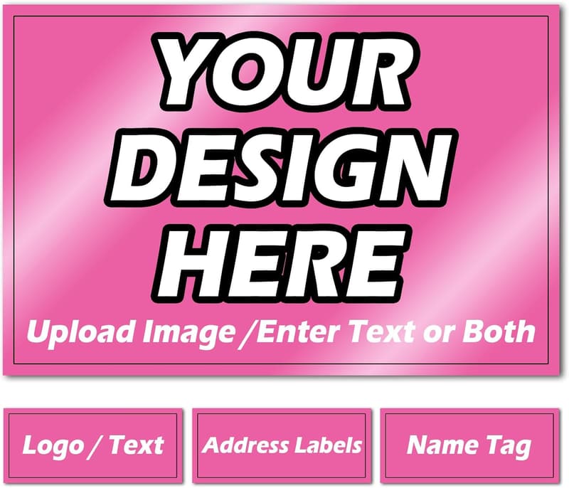 Custom Waterproof Rectangle Stickers for Business & Personal Use