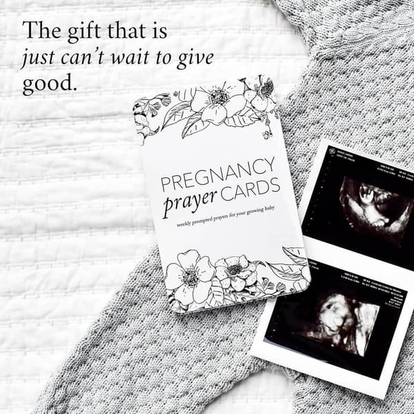 Pregnancy Milestone Cards Set - 20 Weekly Prayer & Bible Verses