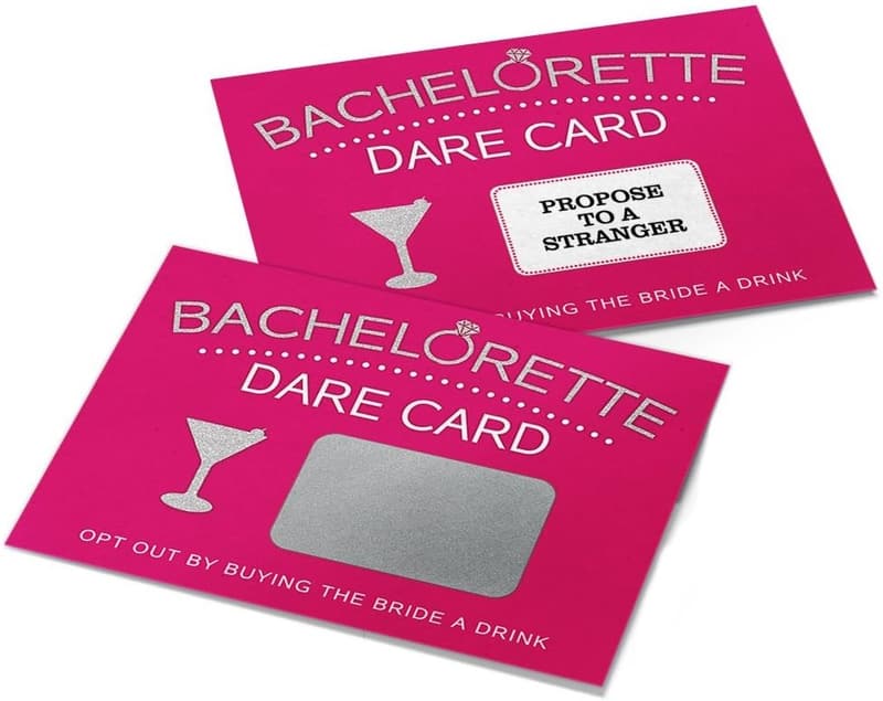 Bachelorette Party Scratch-Off Dare Cards, 20 Pack
