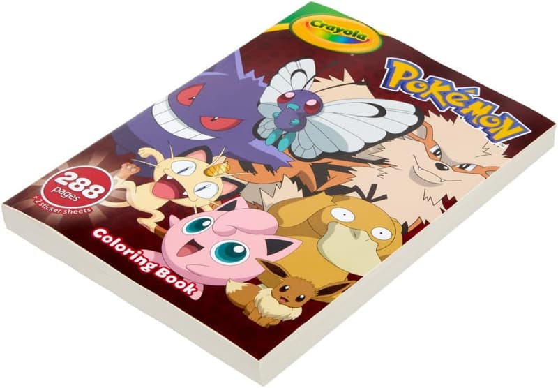 Pokemon Giant Coloring Book with Stickers for Kids & Adults