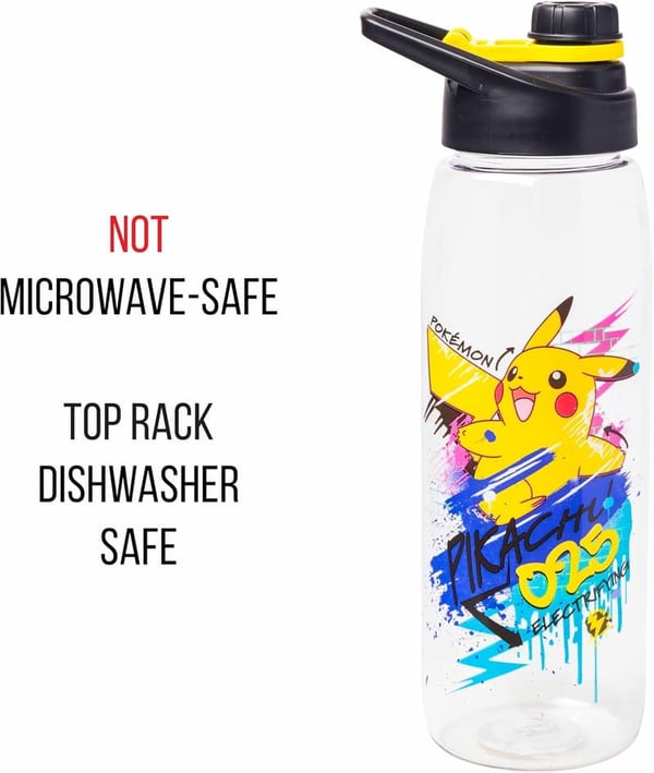 Pikachu Water Bottle - 28 oz Skate Graffiti Design