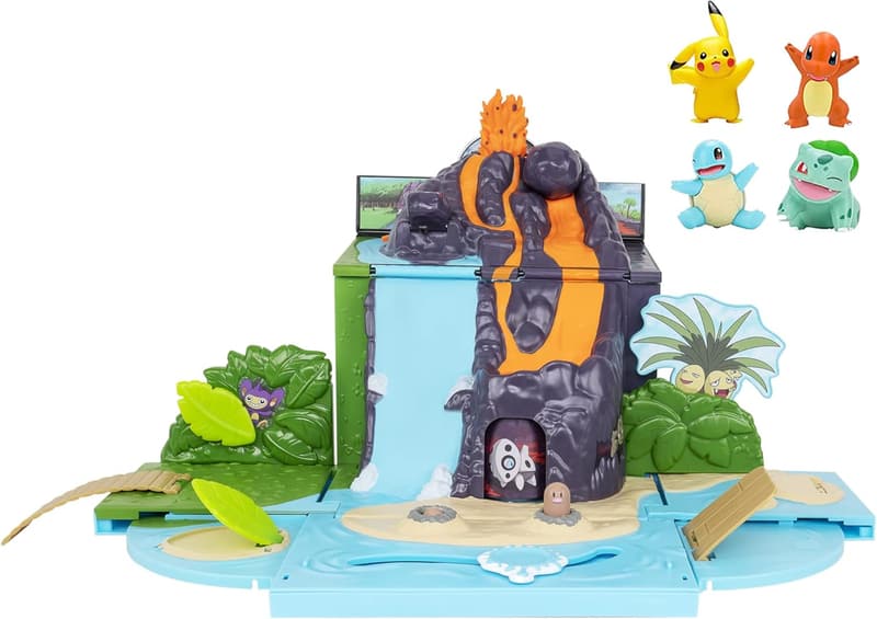 Pokémon Carry 'N' Go Volcano Playset with 4 Mini Figures
