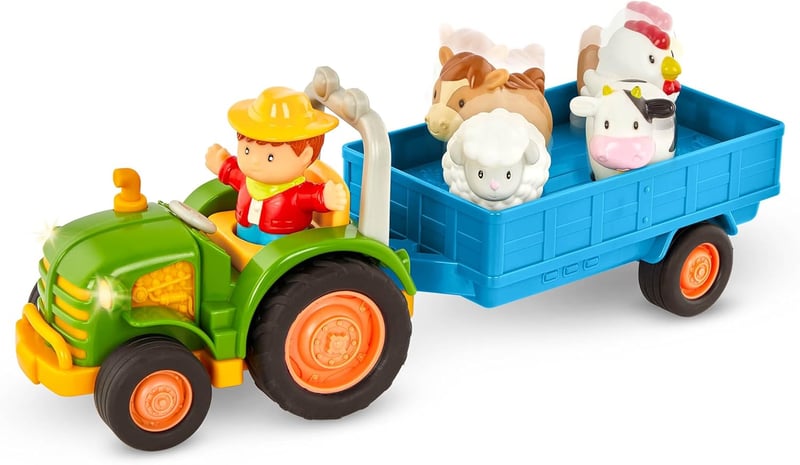 Lights & Sounds Toy Tractor Set for Toddlers, 18 Months+