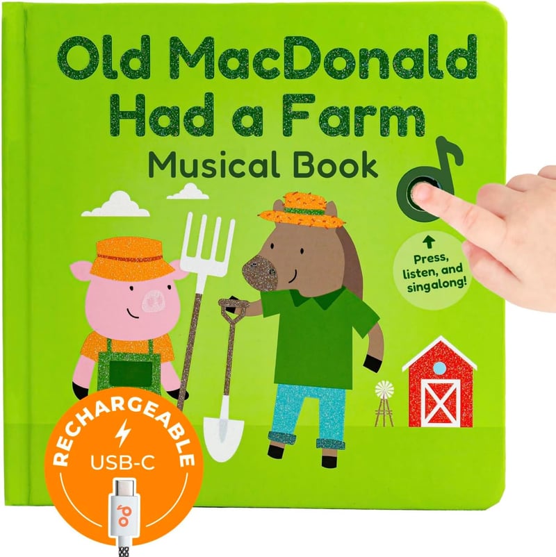 Interactive Farm Book for Babies & Toddlers with Buttons