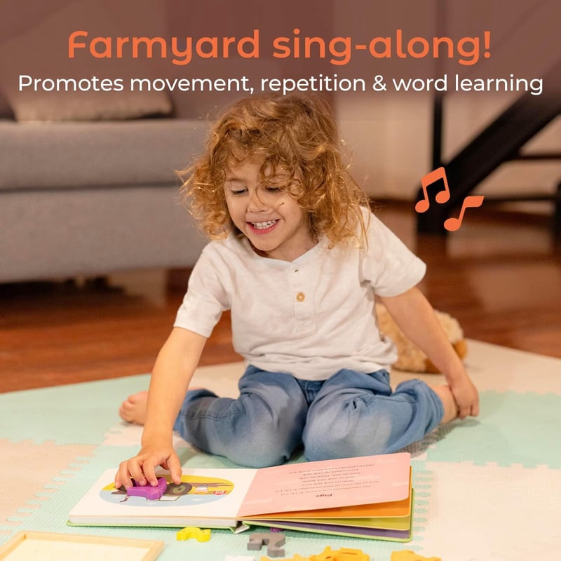 Interactive Farm Book for Babies & Toddlers with Buttons