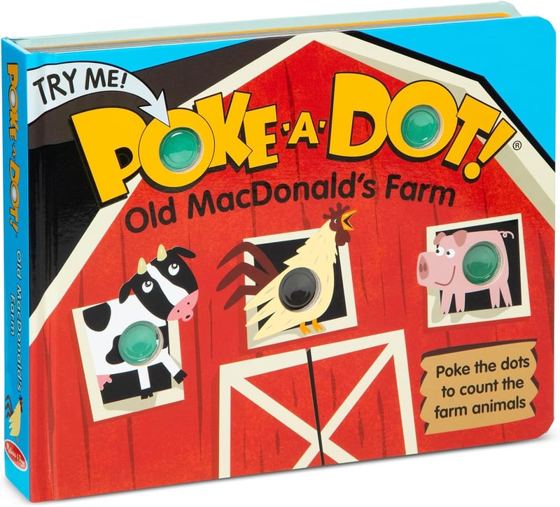 Poke-a-Dot Old MacDonald’s Farm Board Book with Pop Buttons