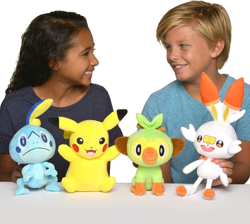 Pokémon Galar Starter 3-Piece Plush Set - Grookey, Sobble, Scorbunny