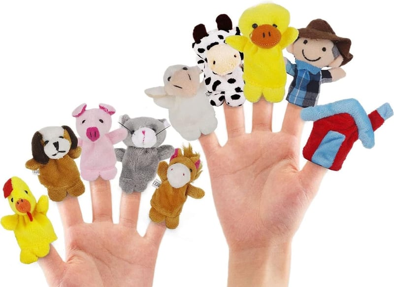 Easter Finger Puppets Set - 10 Old Macdonald Characters