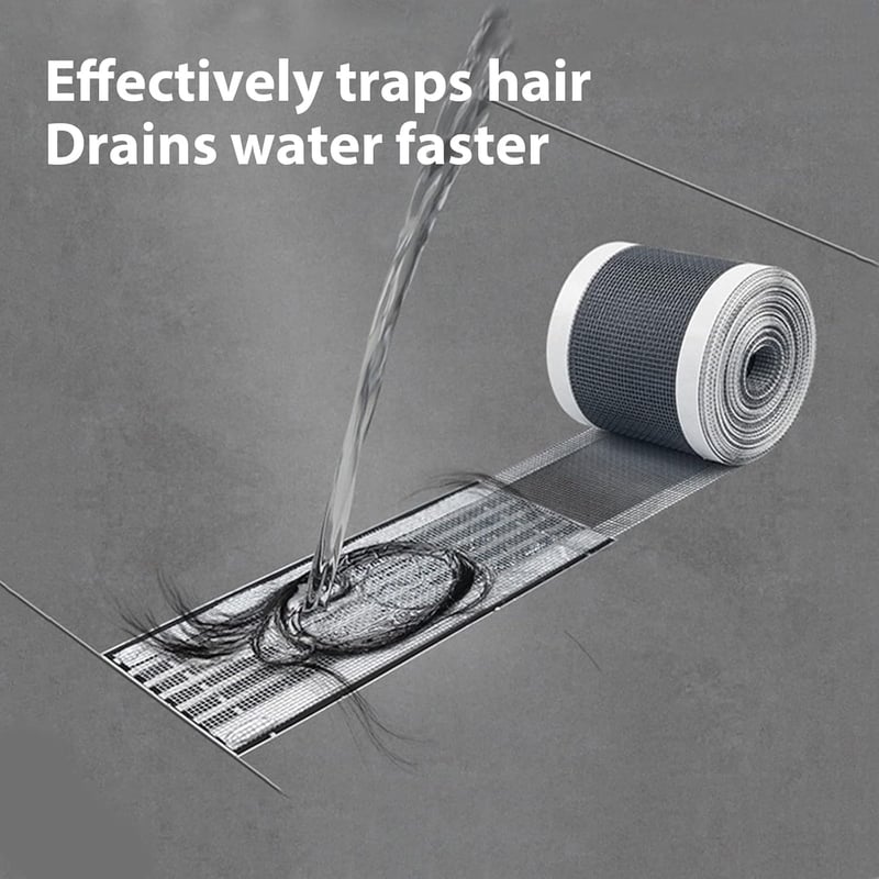 DIY Shower Drain Hair Catcher Mesh Stickers – 2 Pack