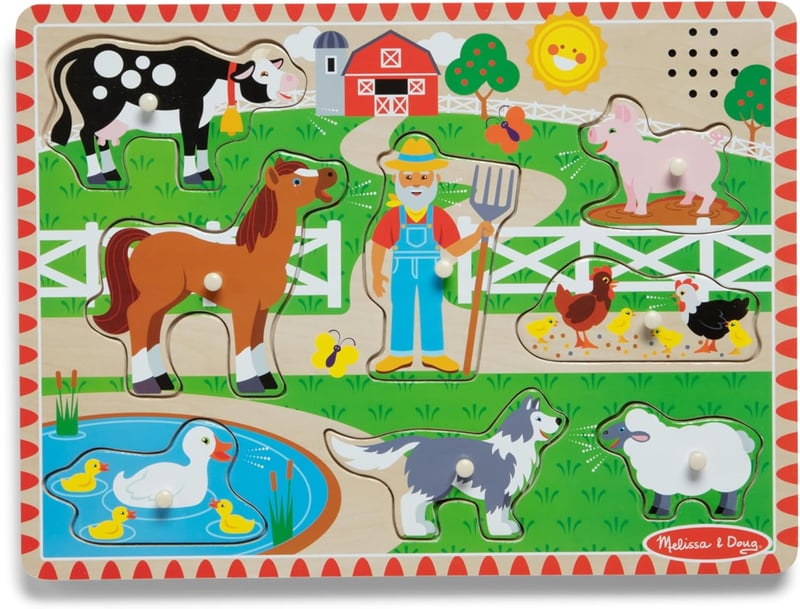 Old MacDonald's Farm Sound Puzzle for Toddlers 2+