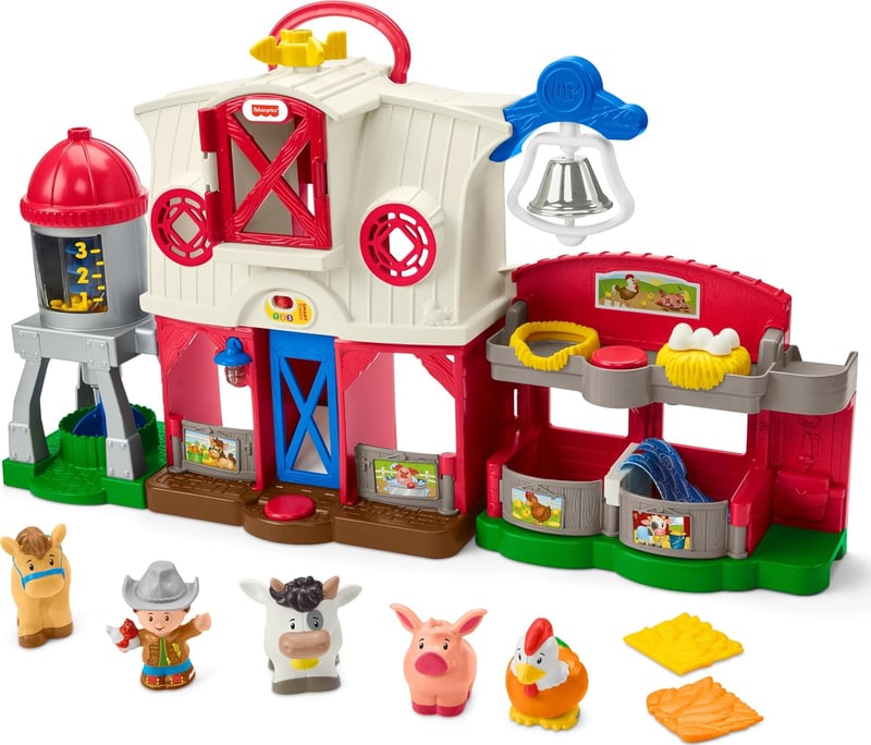 Toddler Learning Toy: Caring Animals Farm Playset for Ages 1+