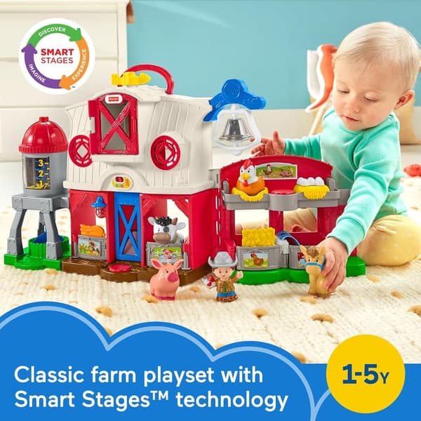 Toddler Learning Toy: Caring Animals Farm Playset for Ages 1+