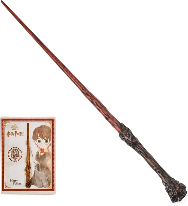 Harry Potter 12-Inch Wand with Collectible Spell Card for Kids