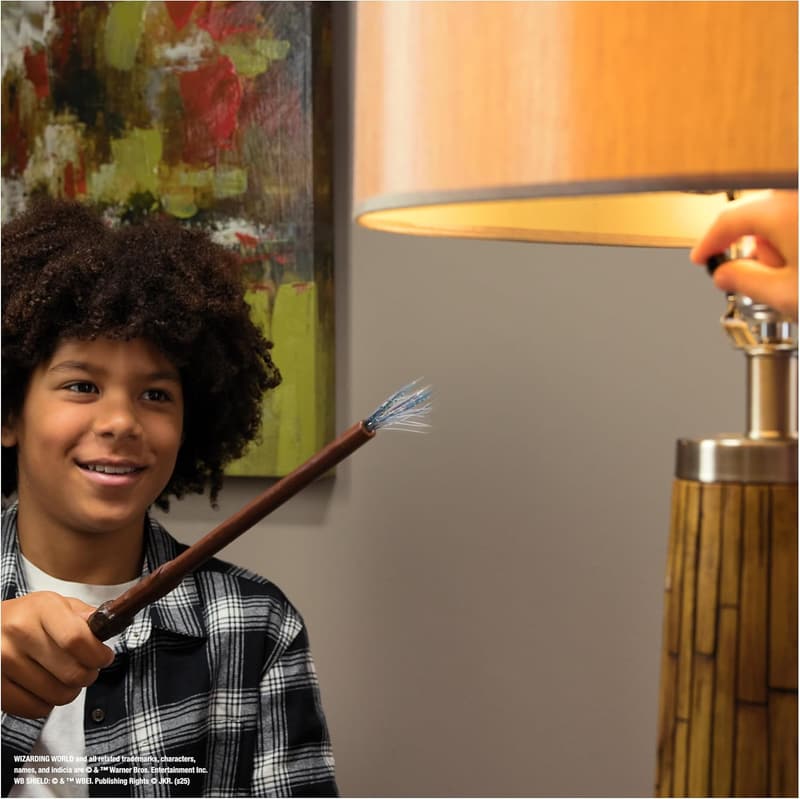 Harry Potter 11-Inch Magic Wand with Sparkle Effects for Kids