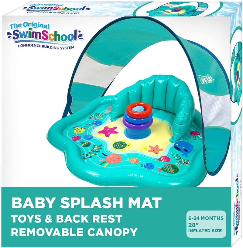 Infant Pool Float with Adjustable Canopy – Ages 6-24 Months