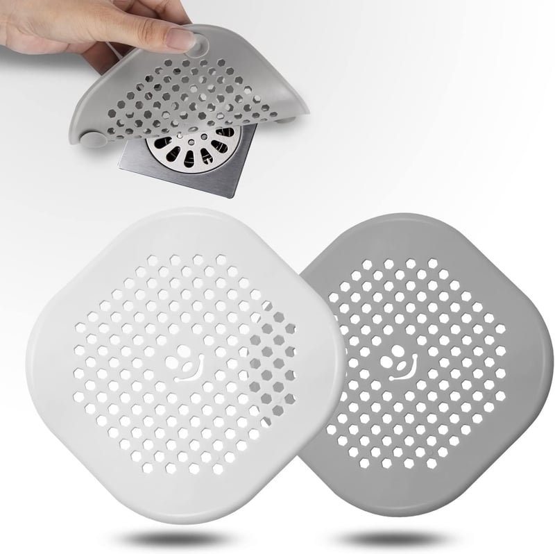 Silicone Drain Hair Catcher Set for Shower & Kitchen