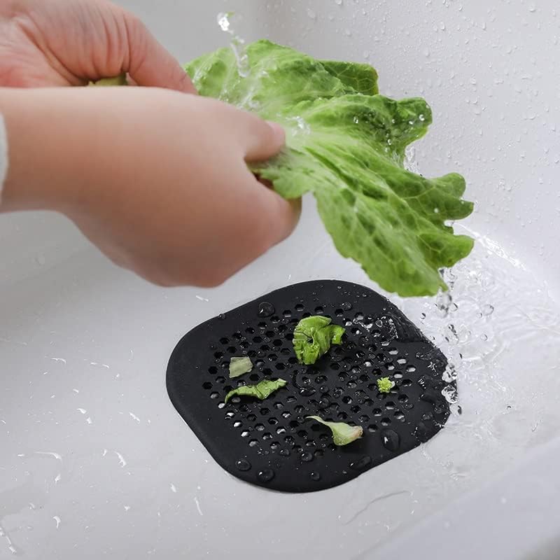 Silicone Drain Hair Catcher Set for Shower & Kitchen