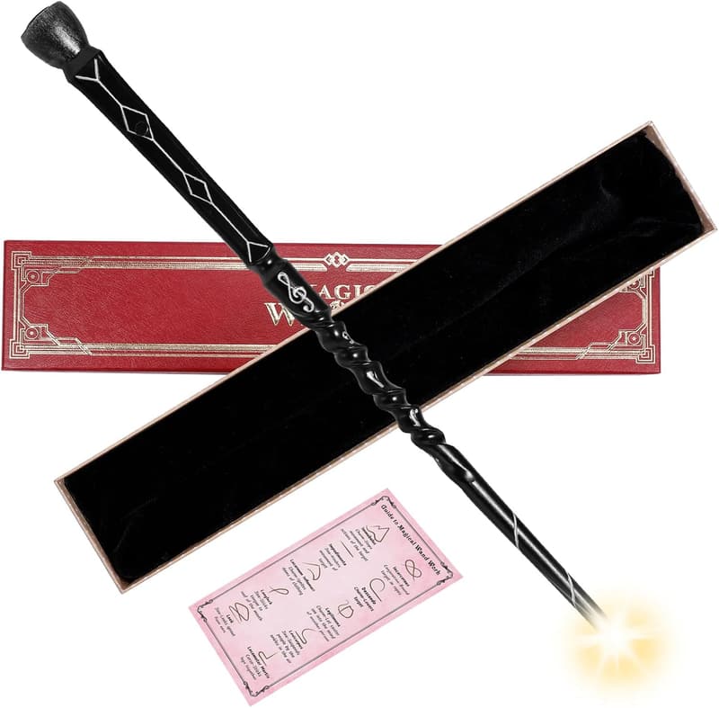 Rechargeable Golden Magic Wizard Wand for Kids' Parties