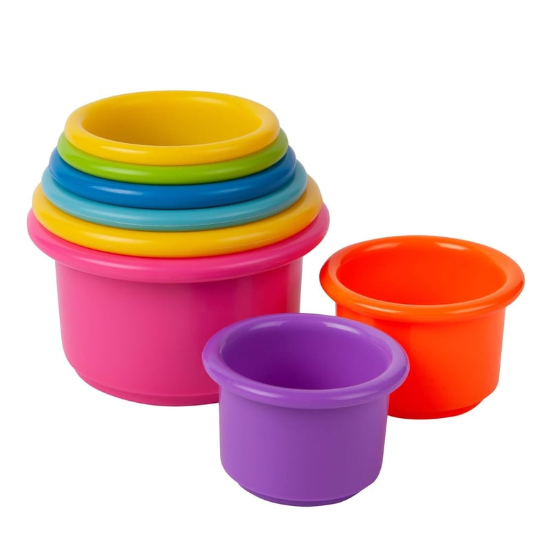 Stack & Count Colorful Stacking Cups Set for Babies