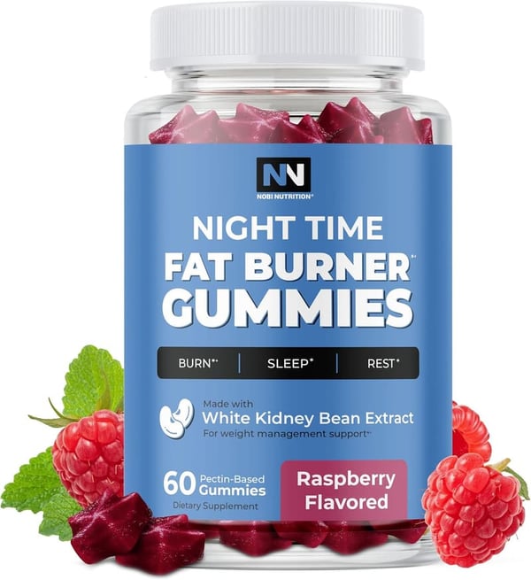 Nighttime Fat Burner Gummies for Weight Loss & Sleep Support