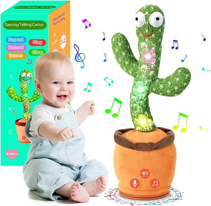 Dancing Talking Cactus Toy for Toddlers – Singing & Mimicking