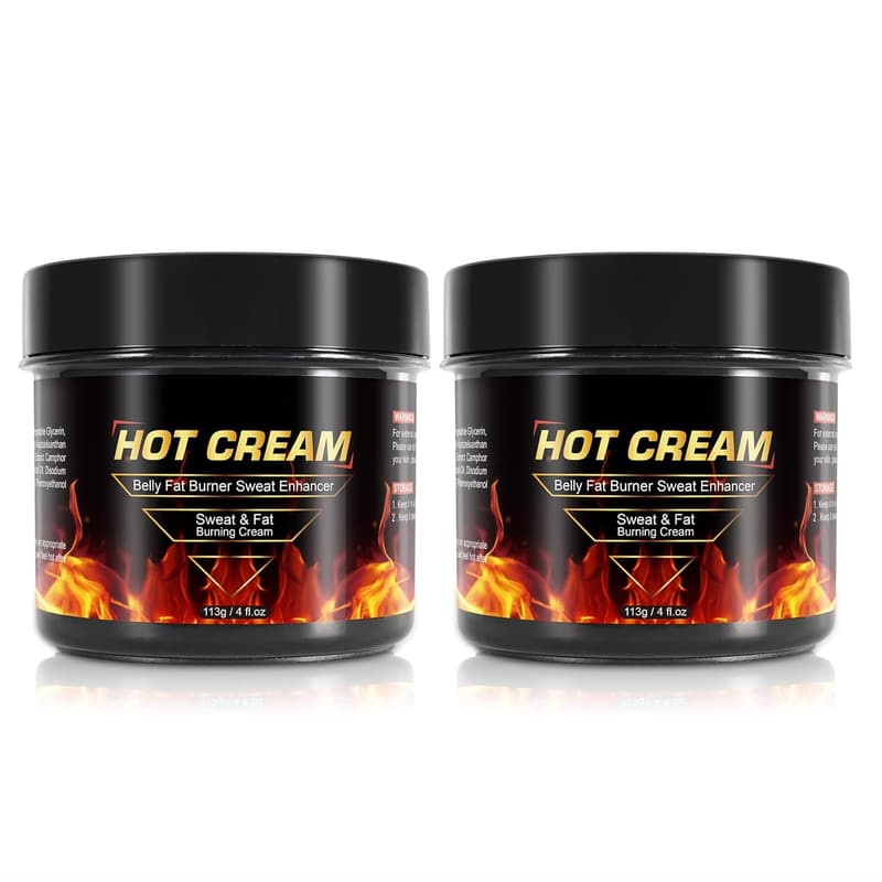 Fat Burning Cream for Belly and Cellulite Treatment, 2-Pack