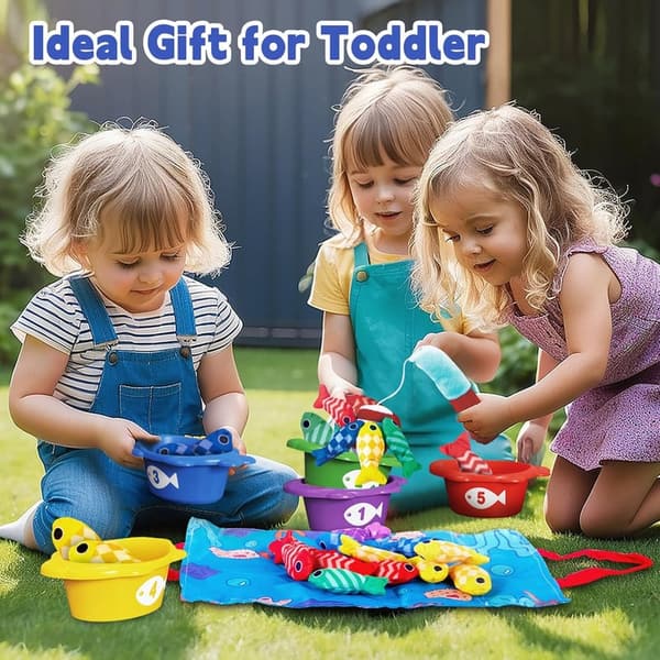 Montessori Fishing Game for Toddlers - 22PCS Learning Toy