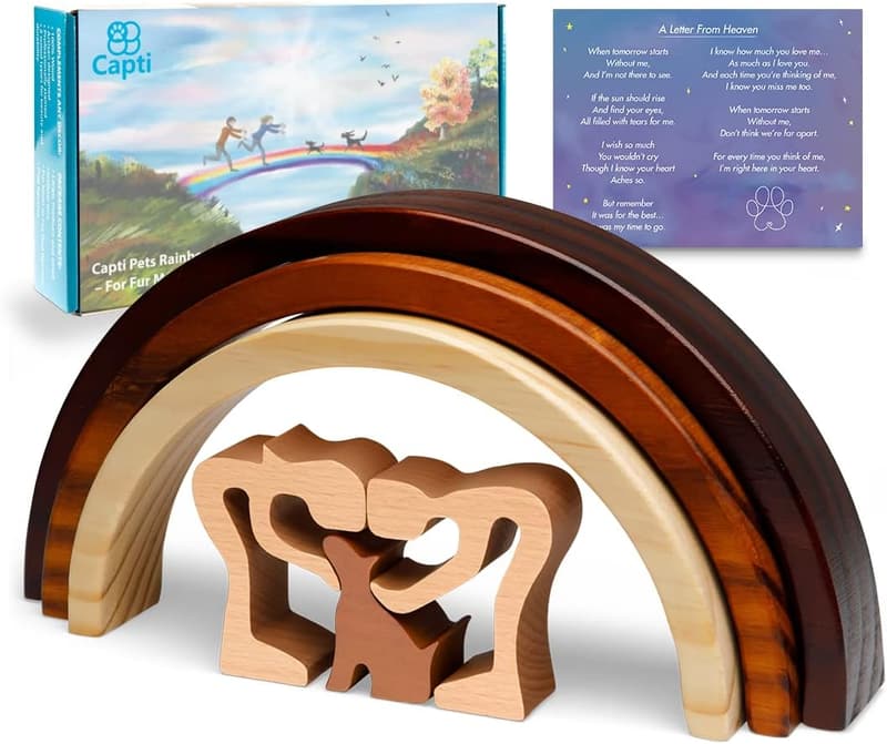 Rainbow Bridge Pet Memorial Keepsake for Dog Parents