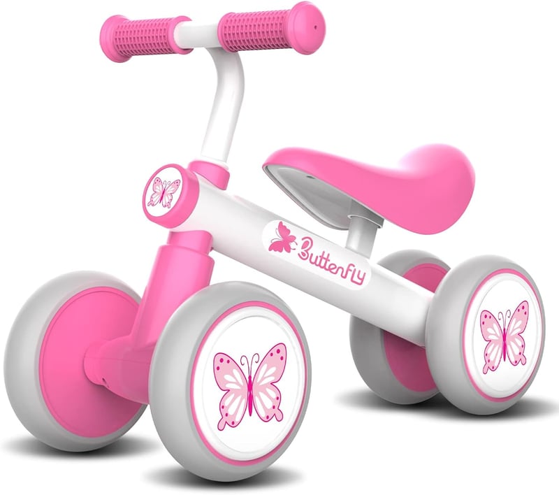 Toddler Balance Bike for 1-Year-Old Girl Birthday Gift