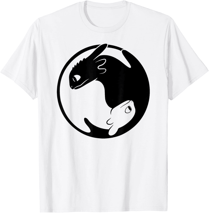 Dragon Yin Yang T-Shirt for Fans of How to Train Your Dragon 3