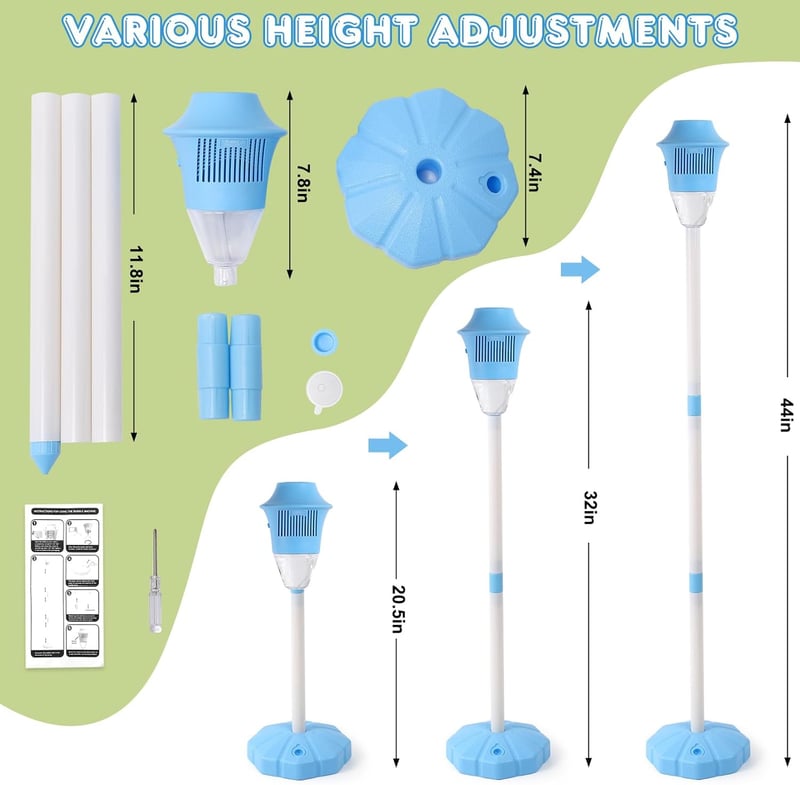 Outdoor Bubble Machine with Lights for Kids' Parties