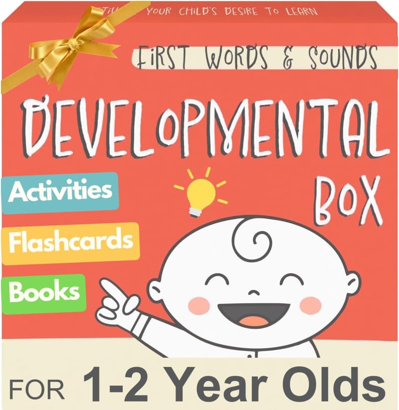 One Year Old Birthday Gift - Kids Learning Activity Box