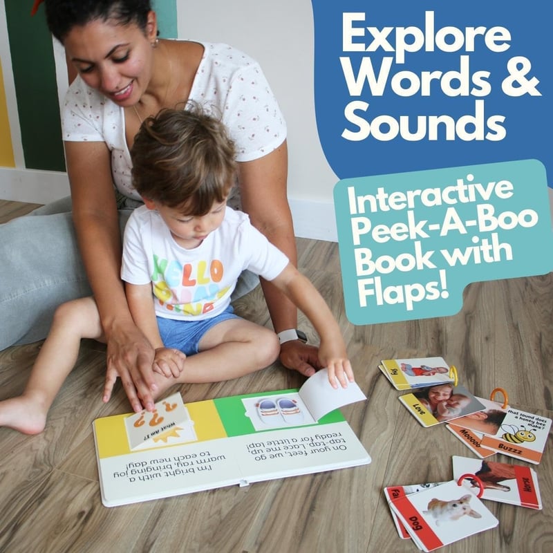 One Year Old Birthday Gift - Kids Learning Activity Box