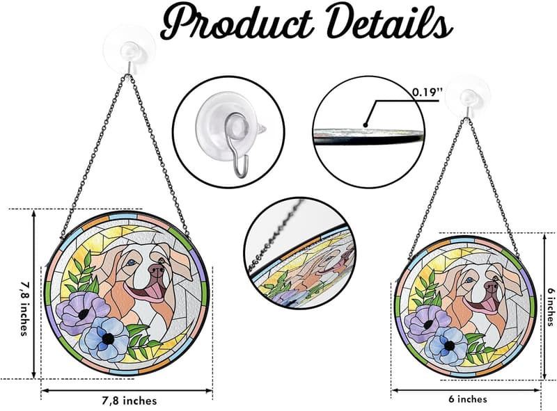 Personalized Dog Memorial Suncatcher - Sympathy Gift for Pet Lovers