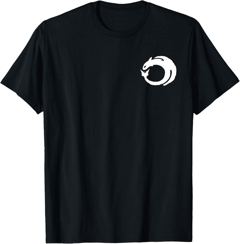 How To Train Your Dragon Black & White Logo T-Shirt