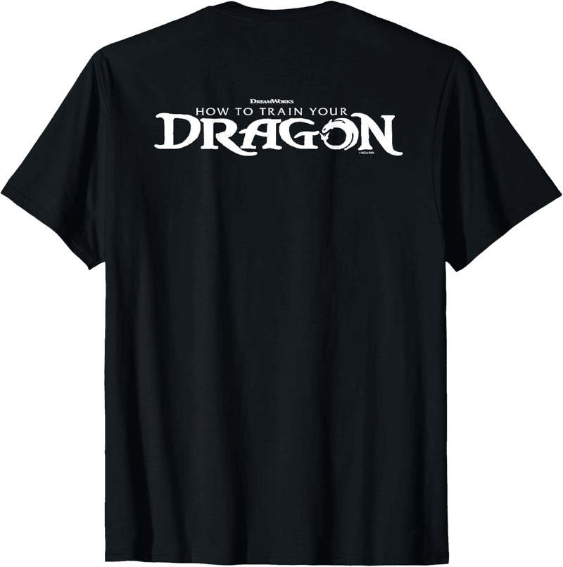 How To Train Your Dragon Black & White Logo T-Shirt