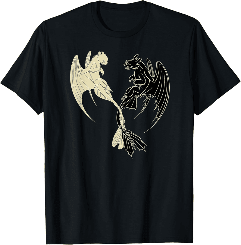 Light Fury Toothless T-Shirt for Dragon Fans