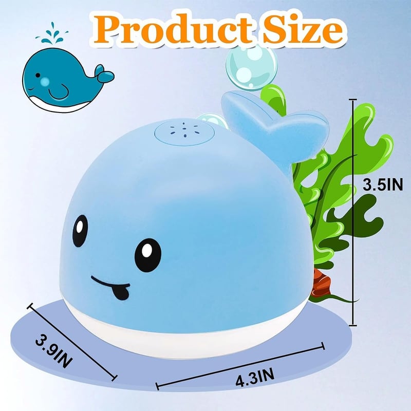 Baby Bath Toys - Light Up Whale Sprinkler for 1st Birthday