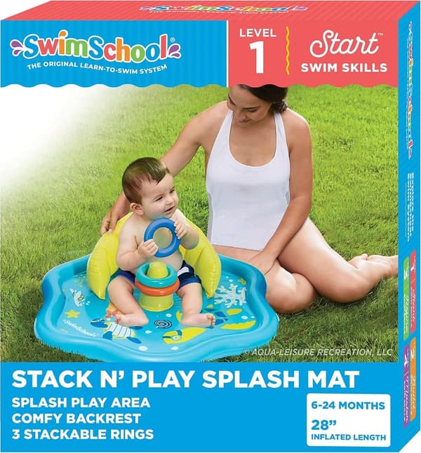 Infant Baby Pool Float with Adjustable Canopy – Ages 6-24 Months
