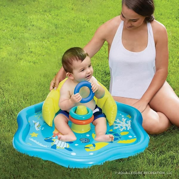 Infant Baby Pool Float with Adjustable Canopy – Ages 6-24 Months