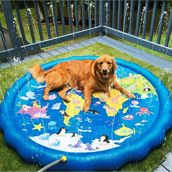 Summer Splash Pad for Toddlers & Dogs - 59 Inch Outdoor Fun
